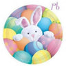 Amscan - Assiettes 9Po (8) - Oeufs & Lapin De Pâques - Party Shop