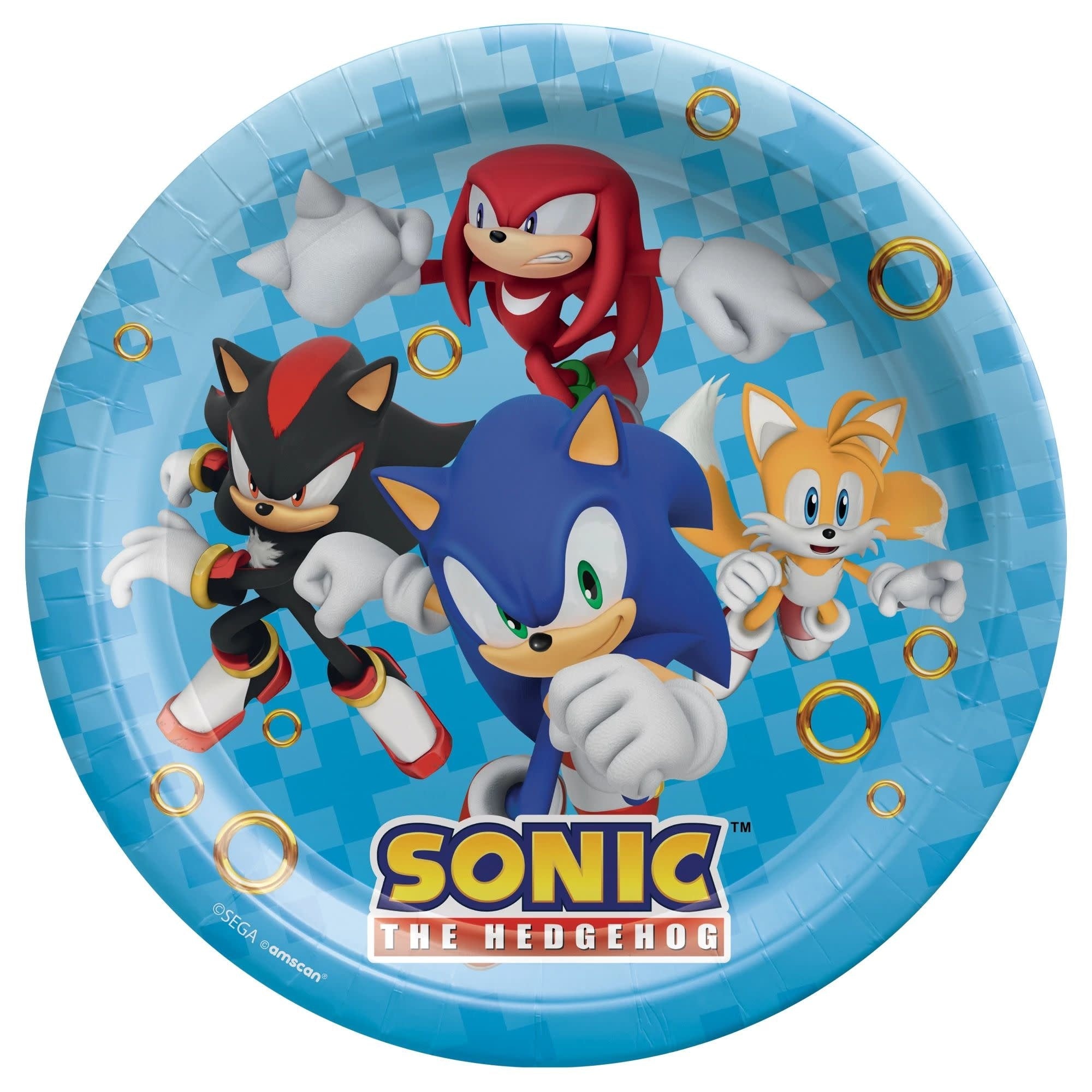 Assiettes 9Po (8) - Sonic Party Shop