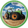 Creative Converting - Assiettes 9Po (8) - Tracteur Vert - Party Shop