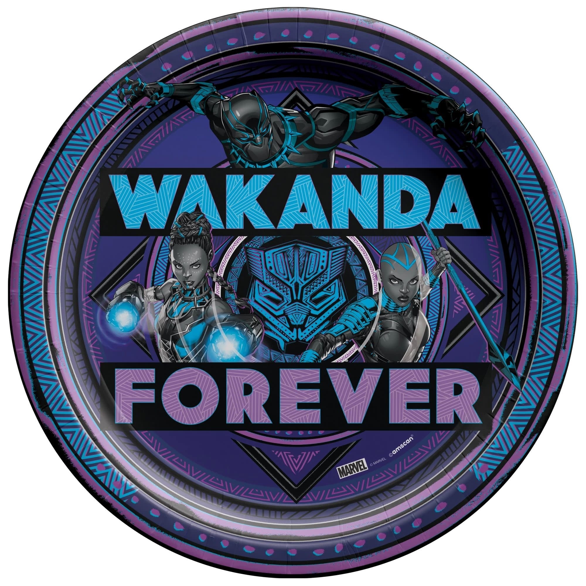 Assiettes 9Po (8) - Wakanda ForeverParty Shop