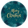 Amscan - Assiettes De Carton 10.5Po Metallique (8) - "Merry Christmas" - Party Shop