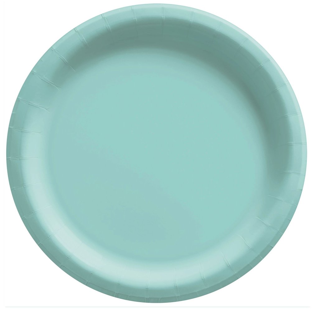 Assiettes De Carton 10Po (20) - Bleu Robin Egg Party Shop