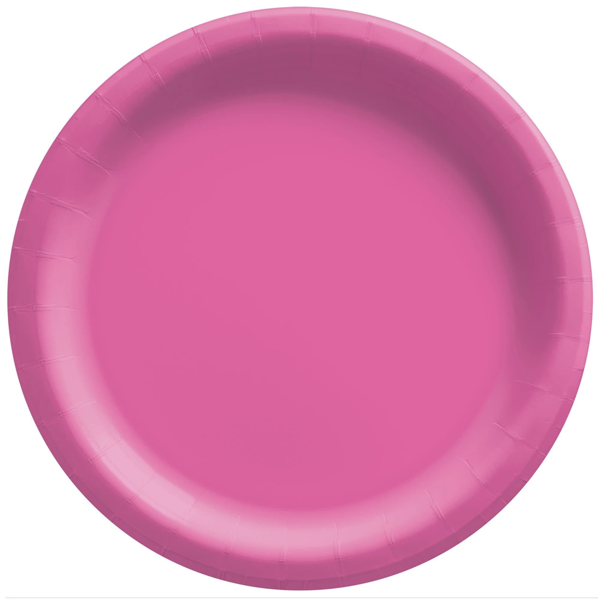 Assiettes De Carton 7Po (20) - Rose Foncé Party Shop