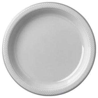 Assiettes De Plastique 7Po (20) - Argent Party Shop