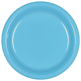 Assiettes De Plastique 7Po (20) - Bleu CaraibeParty Shop