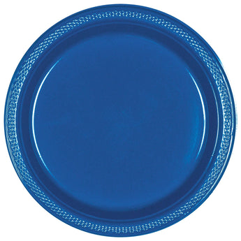 Assiettes De Plastique 7Po (20) - Bleu RoyalParty Shop