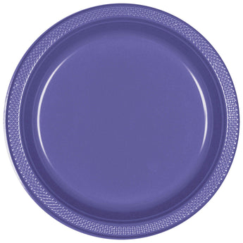 Assiettes De Plastique 7Po (20) - Nouveau Mauve Party Shop