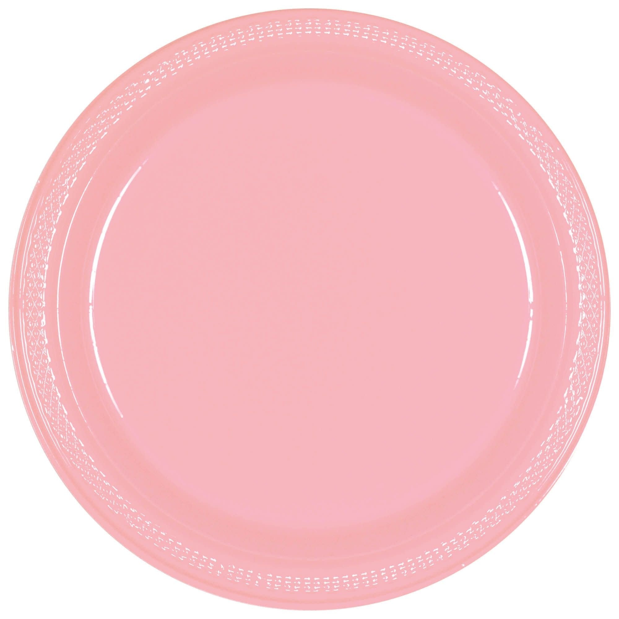 Assiettes De Plastique 7Po (20) - Nouveau Rose Party Shop