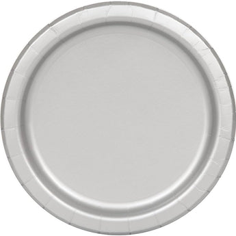 Assiettes En Carton 7" (16) - Argent Party Shop