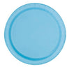 Unique - Assiettes En Carton 7Po (20Ct) - Bleu Poudre - Party Shop