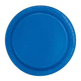 Assiettes En Carton 7Po (16Ct) - Bleu Royal Party Shop