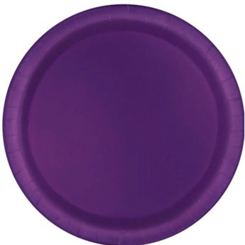 Assiettes En Carton 7Po (16Ct) Mauve Party Shop