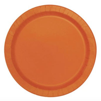 Assiettes En Carton 7Po (16Ct) Orange Party Shop