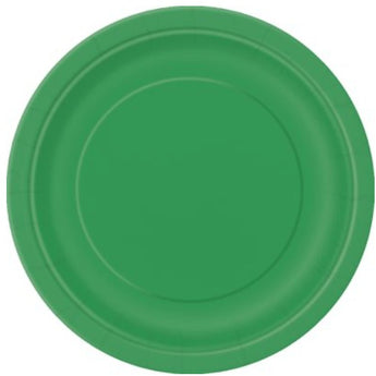 Assiettes En Carton 7Po (16Ct) - Vert Emeraude Party Shop