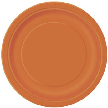 Assiettes En Carton 9'' (16Ct) Orange Party Shop