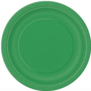 Assiettes En Carton 9'' (16Ct) Vert Émeraude Party Shop