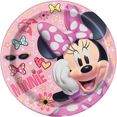Assiettes En Carton 9Po (8) - Minnie MouseParty Shop
