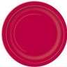 Unique - Assiettes En Cartons 7Po (20Ct)  Rouge Rubis - Party Shop
