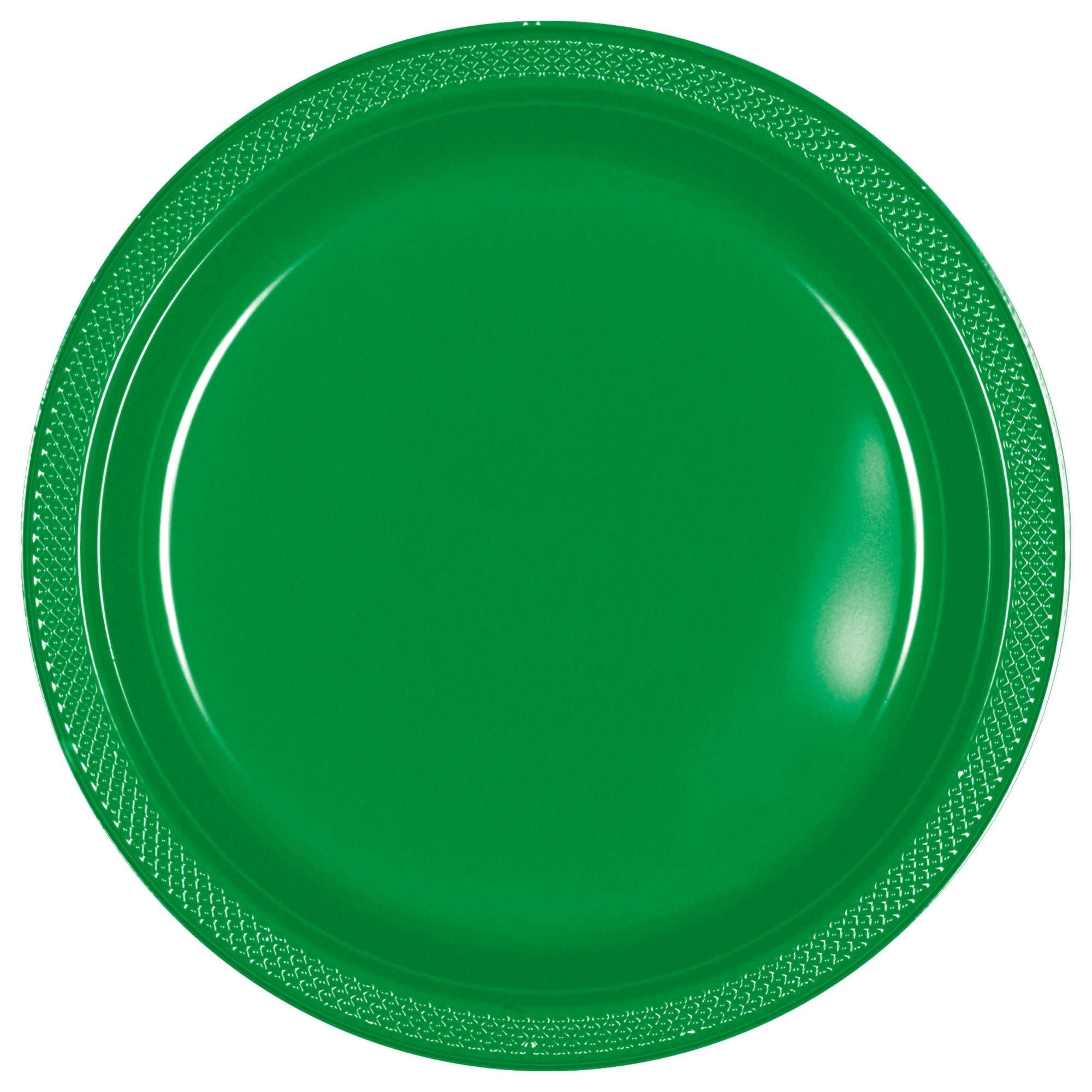 Assiettes En Plastique 7Po (20) - Vert Festif Party Shop