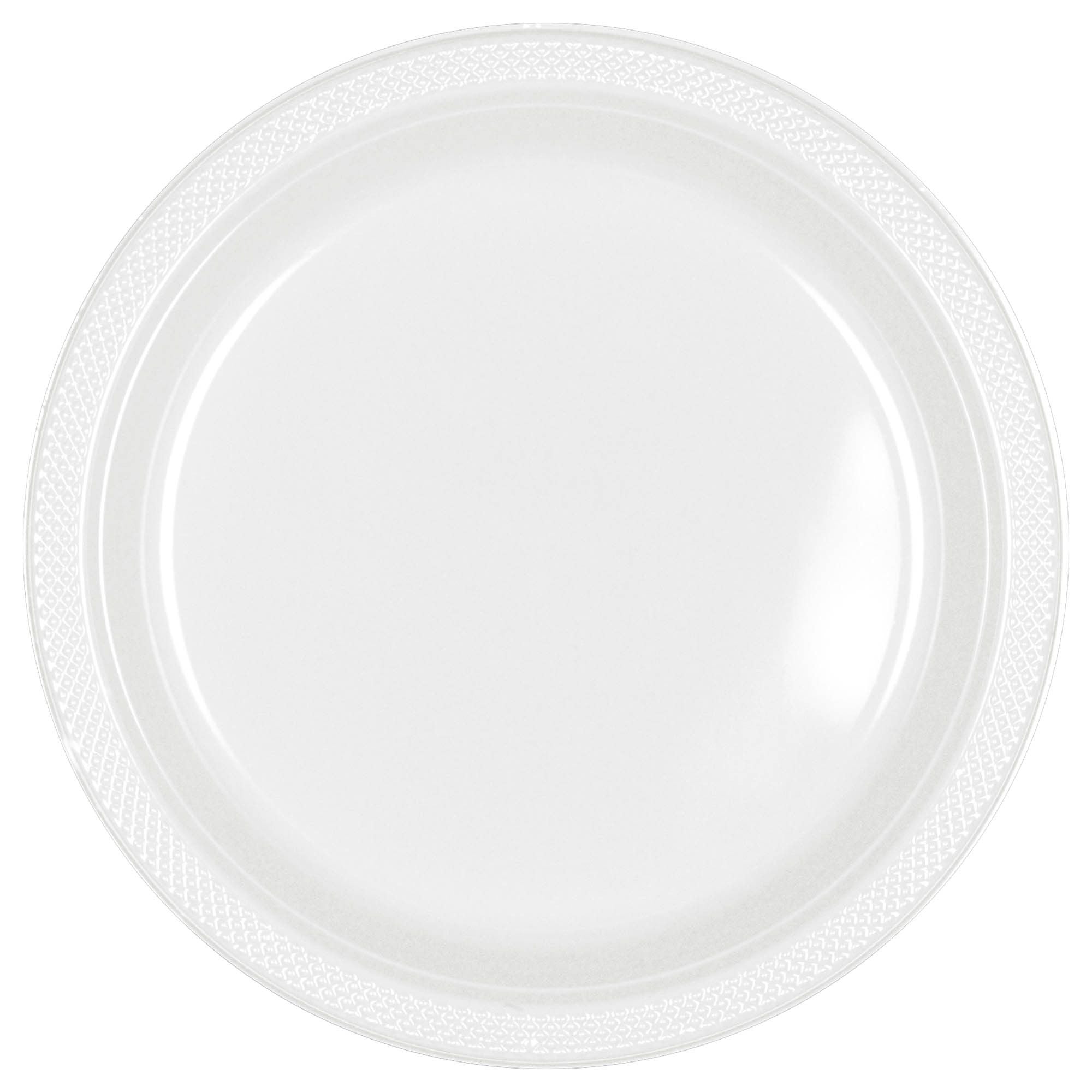 Assiettes En Plastique 9Po (20) - Blanc Party Shop