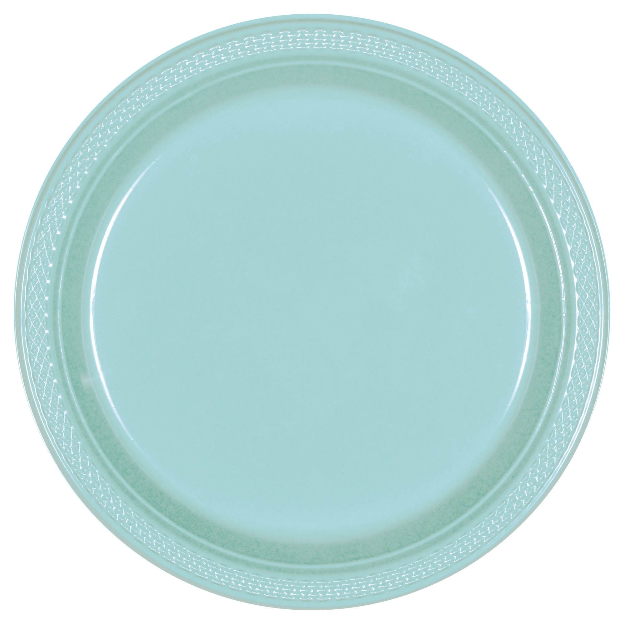 Assiettes En Plastique 9Po (20) - Bleu Robin'S Egg Party Shop