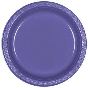 Assiettes En Plastique 9Po (20) - Nouveau Mauve Party Shop