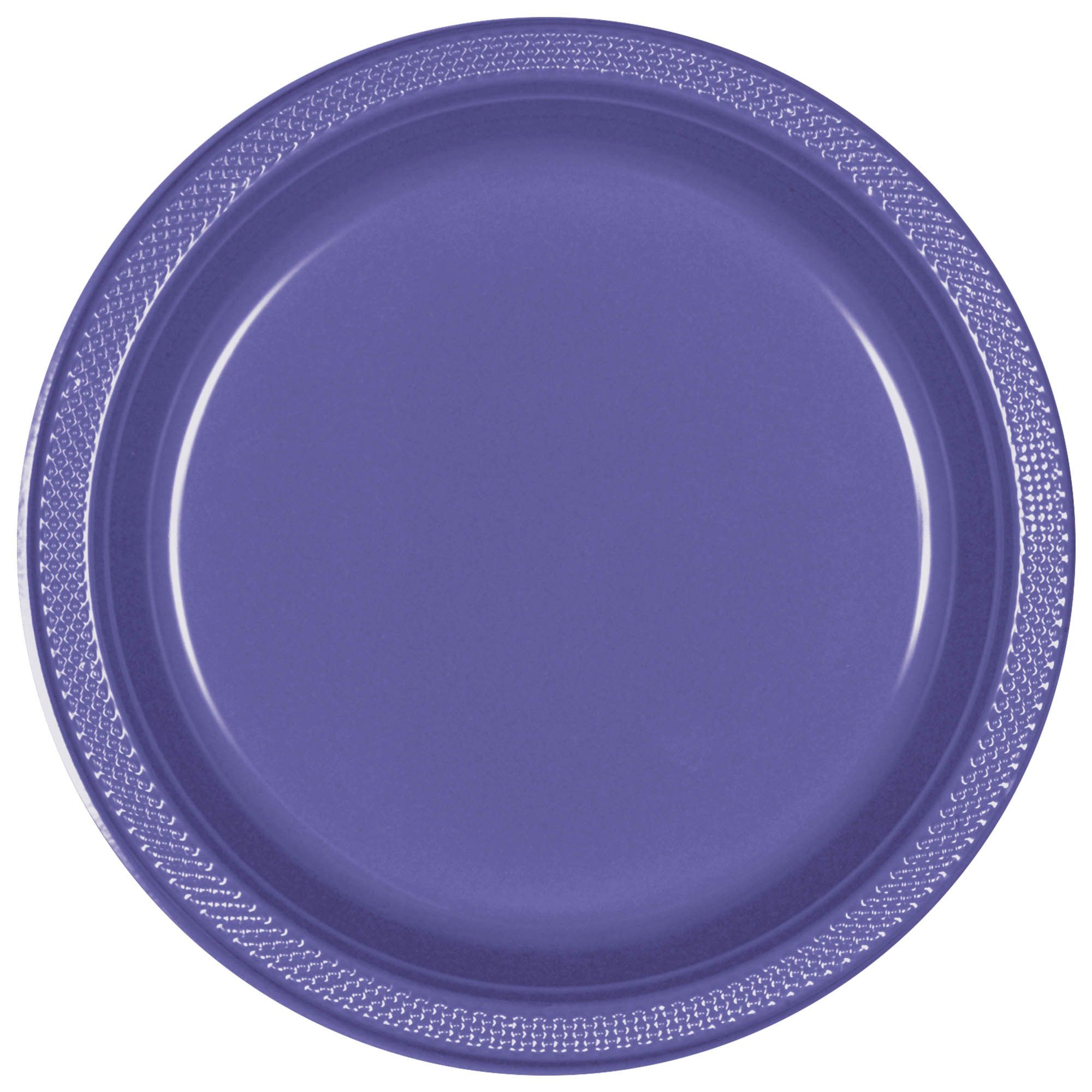 Assiettes Plastique(20) 10 1/4 - Nouveau Mauve Party Shop