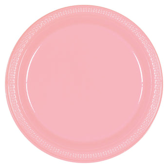 Assiettes Plastique(20) 10 1/4 - Nouveau Rose Party Shop