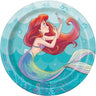 Unique - Assiette en Carton 7Po (8) -  La Petite Sirene Ariel Disney - Party Shop