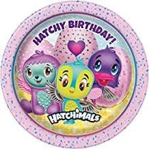 Unique - Assiettes Rondes 7Po (8) - Hatchimals - Party Shop