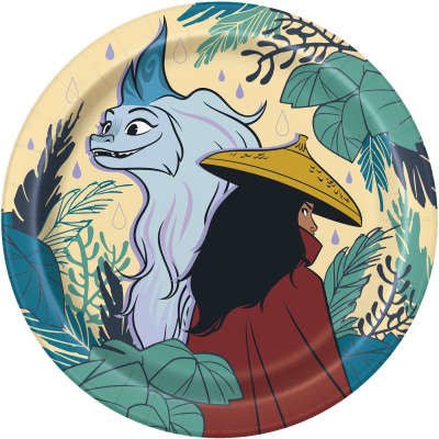 Unique - Assiettes Rondes 7Po (8) - Raya Et Le Dernier Dragon - Party Shop