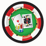 RUBIES - Assiettes Rondes 9Po (8) - Casino - Party Shop