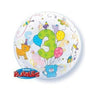 Qualatex - Ballon Bubble - 3 Ans - Party Shop