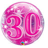 Qualatex - Ballon Bubble - 30 Ans Rose - Party Shop