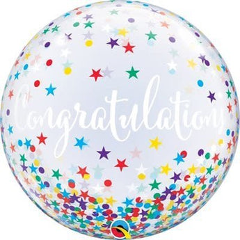 Ballon Bubble - Congratuations - Party Shop