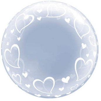 Ballon Bubble Déco 24'' - Coeurs Party Shop