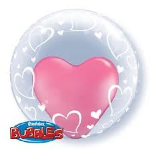 Ballon Bubble Déco 24'' - Coeurs Party Shop