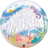 Qualatex - Ballon Bubble - Happy Birthday Sirene - Party Shop
