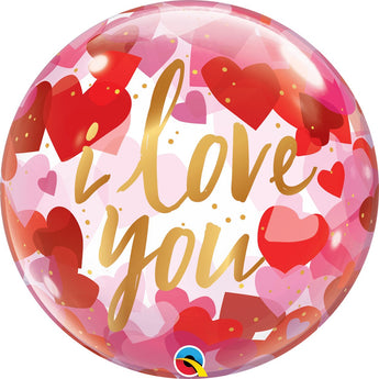 Ballon Bubble - I Love You - Party Shop