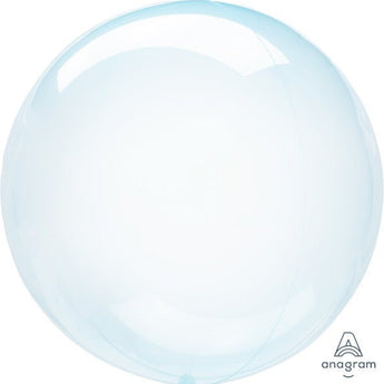 Ballon Clearz (Transparent) Rond 18Po De Plastique - Bleu - Party Shop