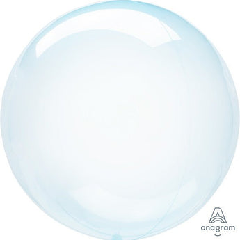 Ballon Clearz (Transparent) Rond 18Po De Plastique - Bleu Party Shop