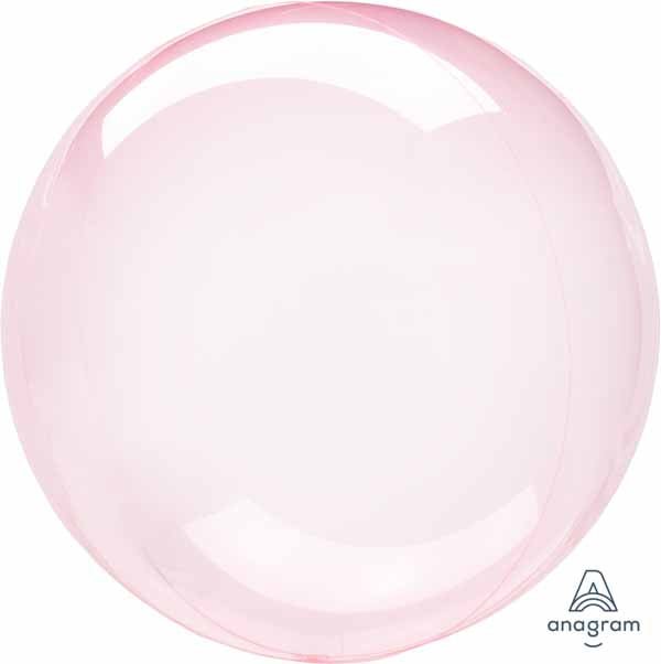 Ballon Clearz (Transparent) Rond 18Po De Plastique - Rose Foncé Party Shop