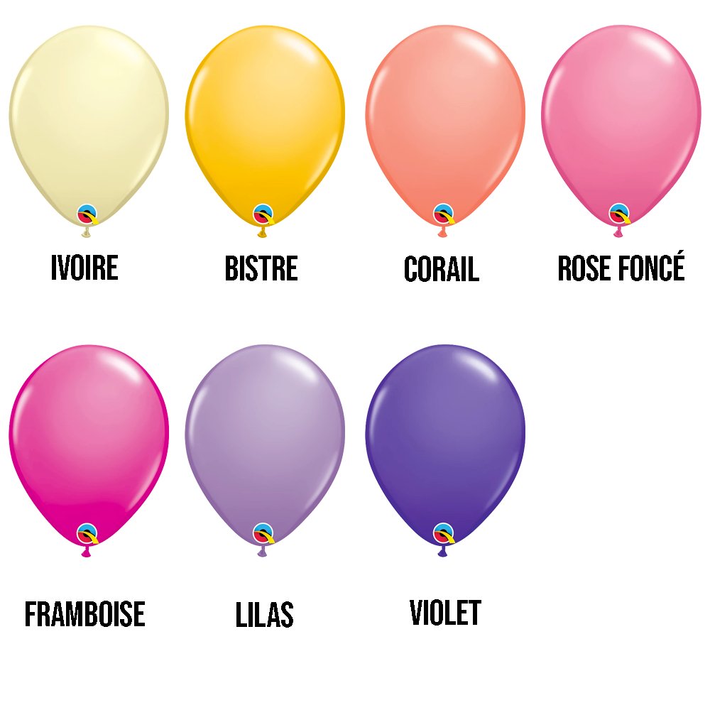 Ballon Latex 11Po Couleurs Mode #1 : Party Shop