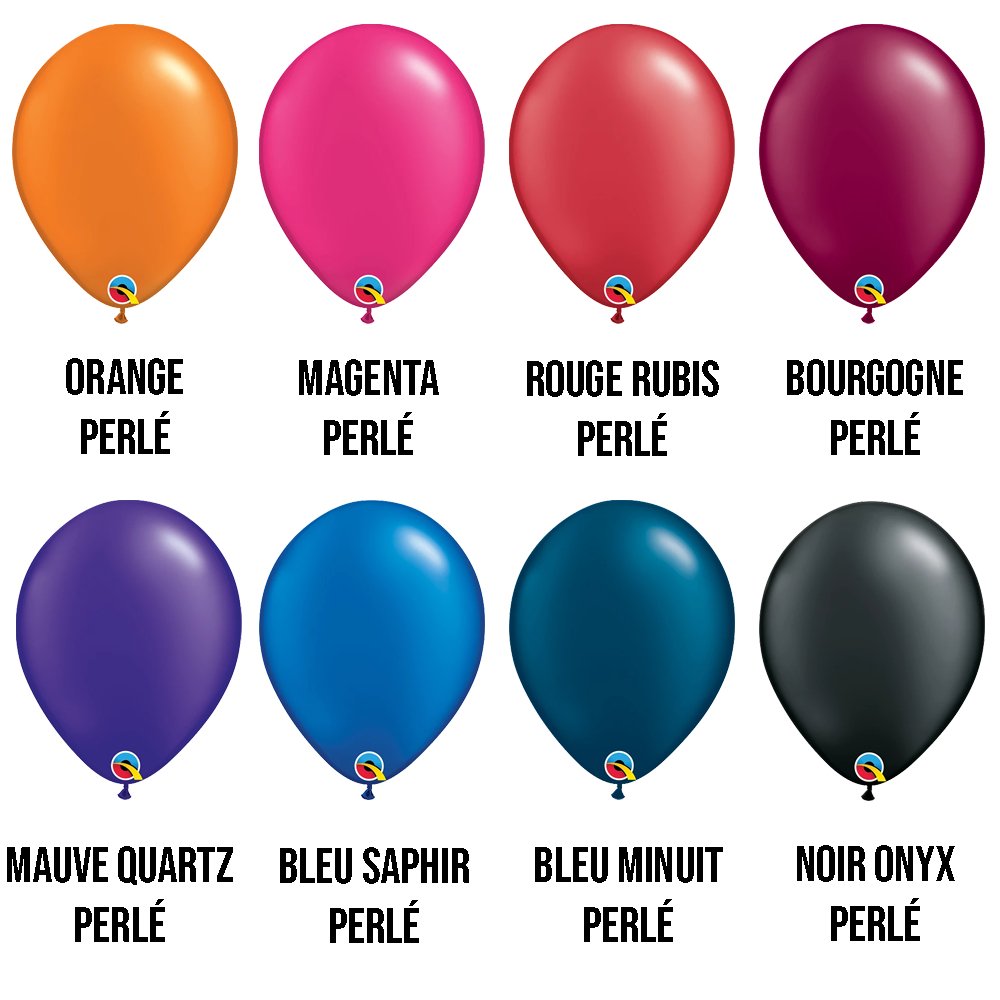 Ballon Latex 11Po Couleurs Perlés #1 : Party Shop