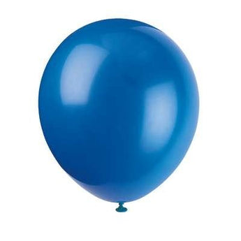 Ballon Latex12" (10) - Bleu Party Shop