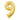 Anagram - Ballon Mylar 16" - 9 Or - Party Shop