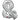 Anagram - Ballon Mylar 16" - & Argent - Party Shop