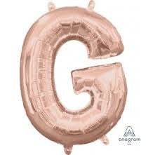 Ballon Mylar 16" - G Rose Gold Party Shop