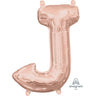 Anagram - Ballon Mylar 16" - J Rose Gold - Party Shop