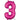 Anagram - Ballon Mylar 16" - Nombre 3 Magenta - Party Shop
